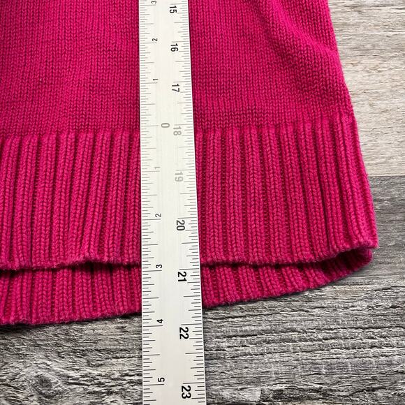 y2k 2000s pink dkny jeans nyc skyline spellout zip‎ turtle neck sweater womens S - Picture 6 of 9